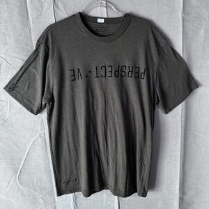 Two Blind Brothers Perspective Graphic Tee‎ Olive Green Braille XXXL T-Shirt